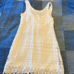 SHEIN White Lace Kids Dress